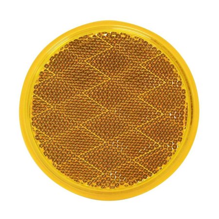 PETERSON MANUFACTURING Amber Lens 3316 Round Without Housing Adhesive Backing V475A